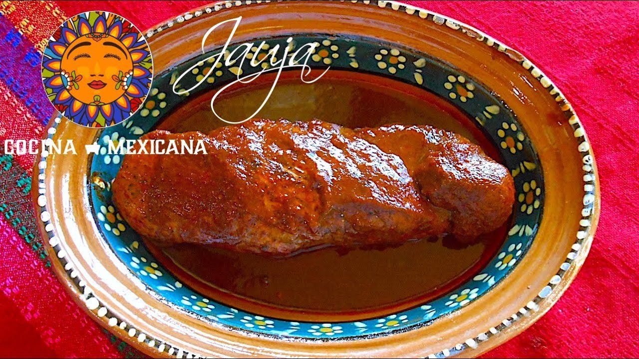 Receta de Lomo enchilado con guajillo