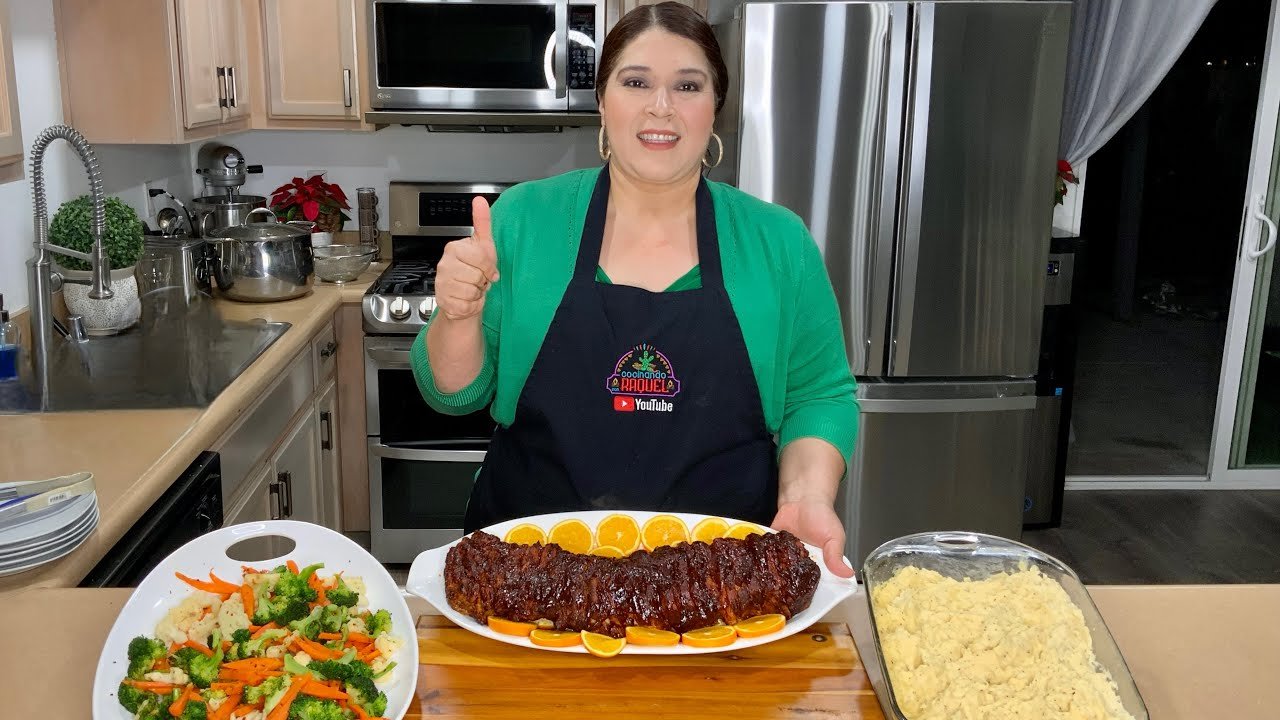 Receta de Lomo relleno enchilado al horno