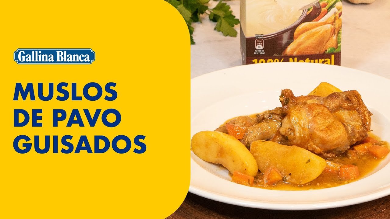Receta de MUSLOS DE PAVO EN SALSA BLANCA