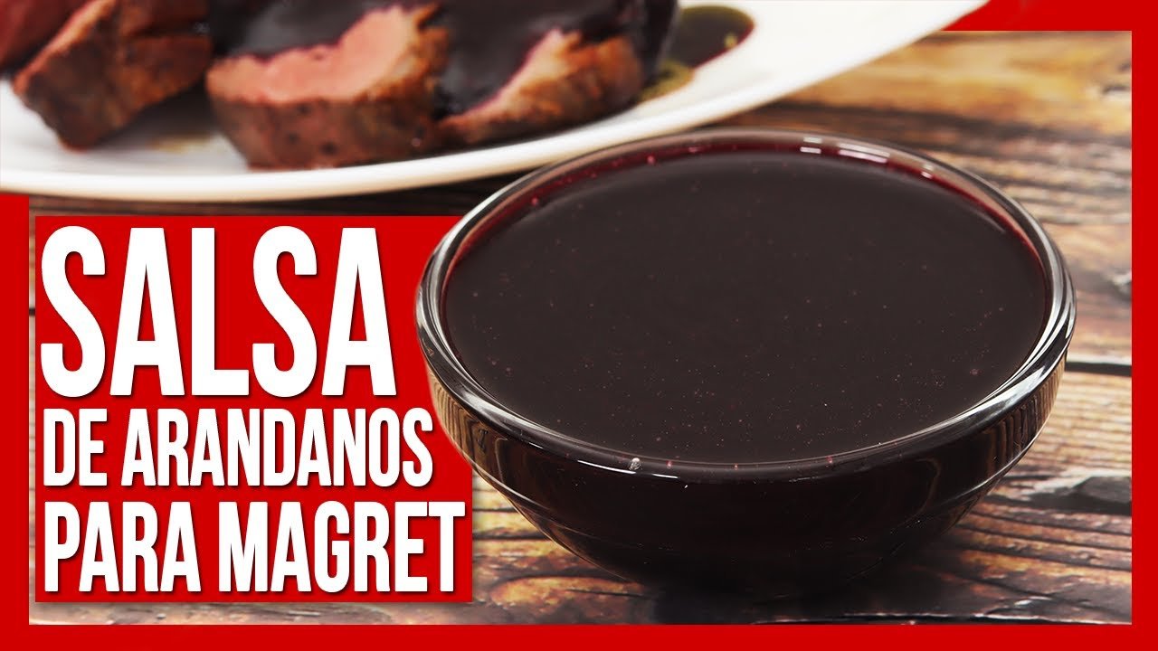 Receta de Magret de pato con salsa de arándanos
