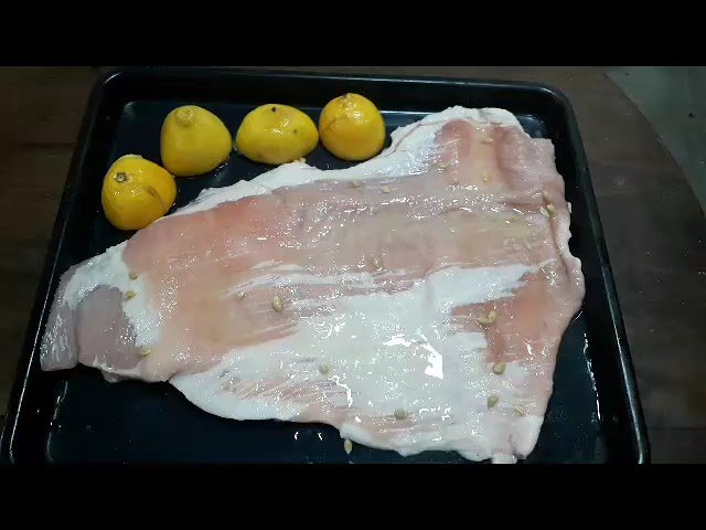 Receta de Matambre de cerdo al horno con limón