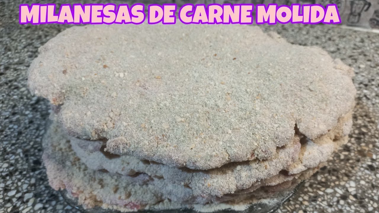Receta de Milanesas de carne picada al horno