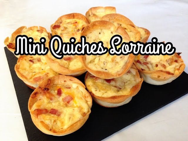 Receta de Mini quiche Lorraine de bacon