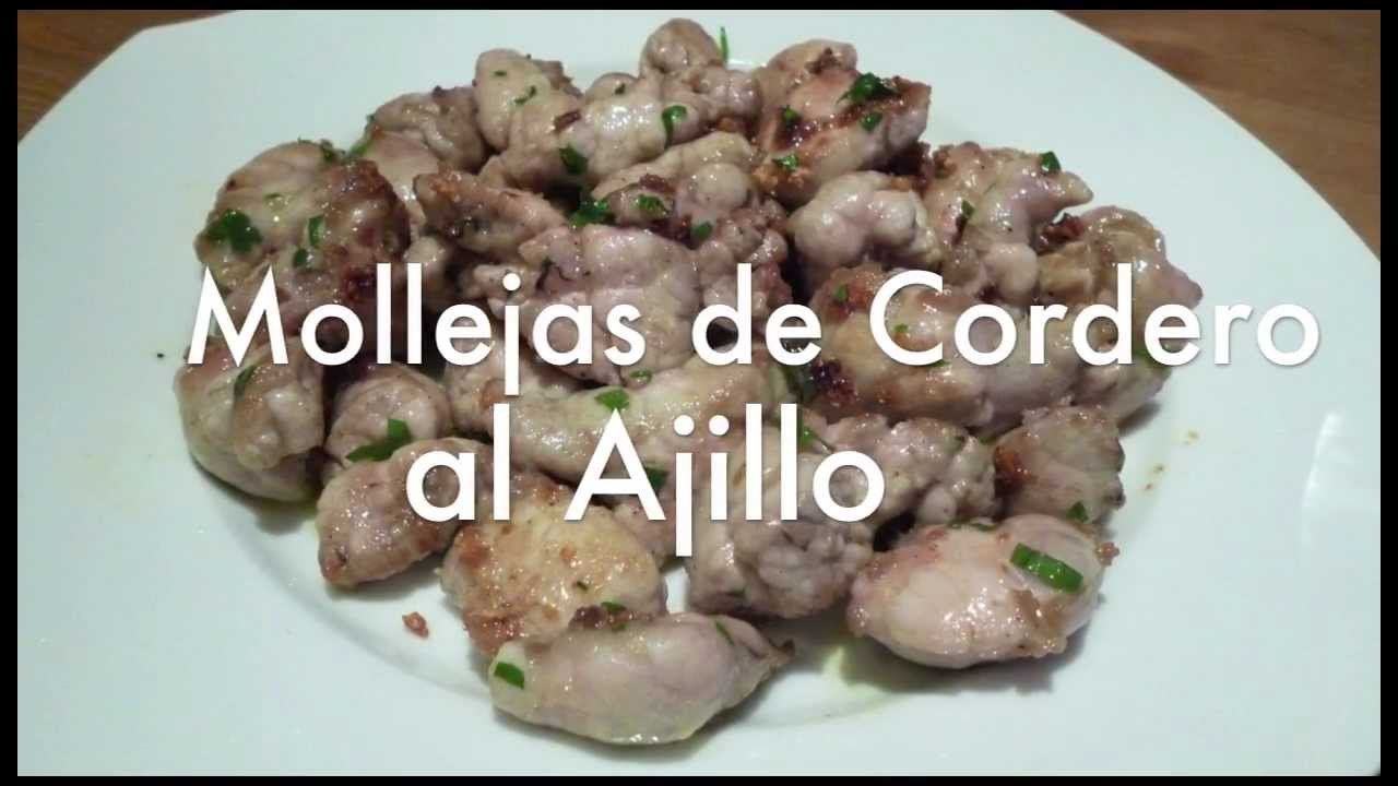 Receta de Mollejas de cordero en salsa