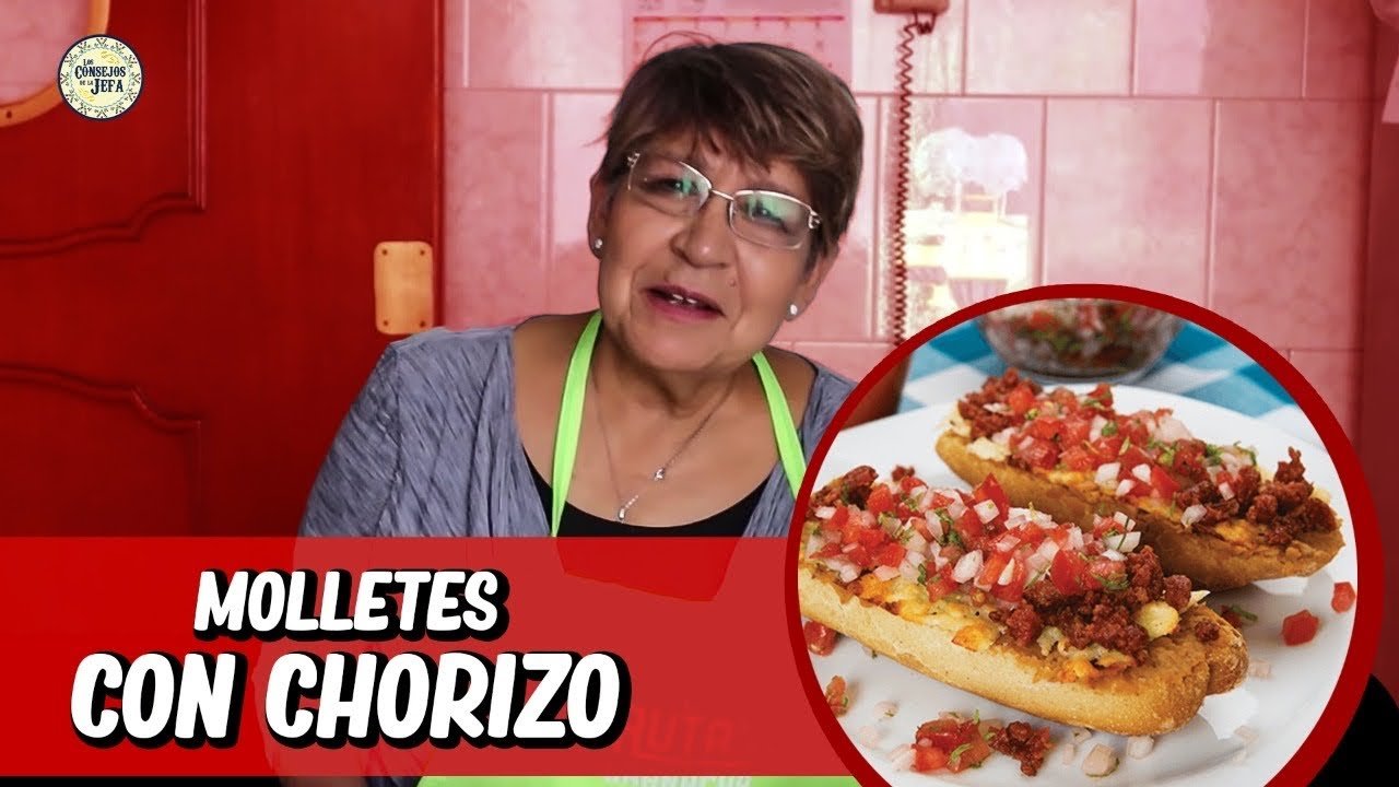 Receta de Molletes con Chorizo