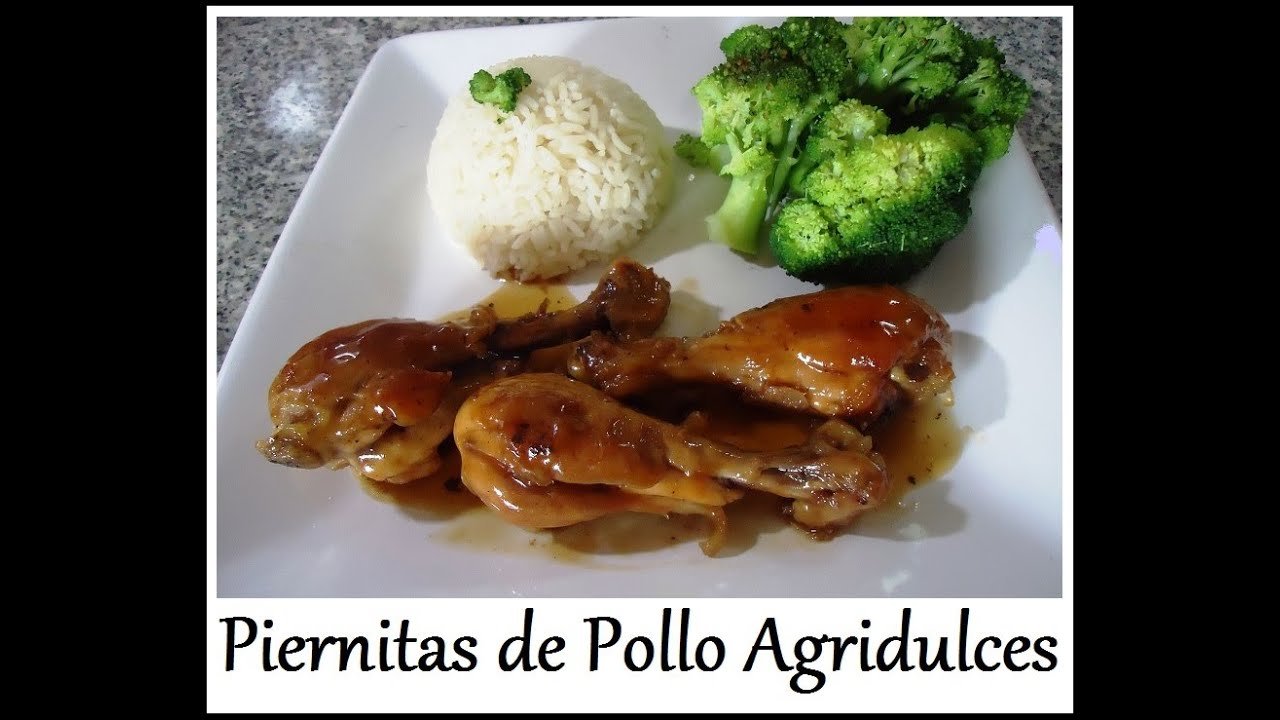 Receta de Muslos de pollo al horno en salsa agridulce