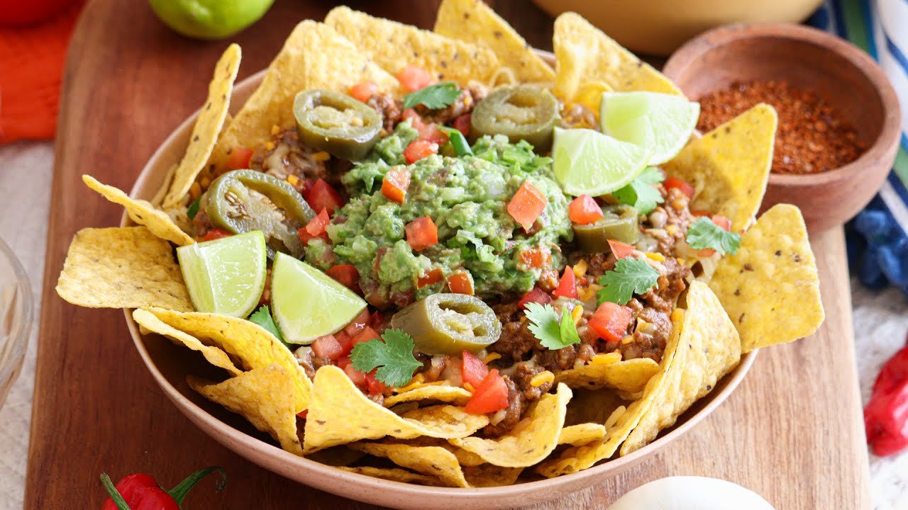 Receta de Nachos gratinados con carne