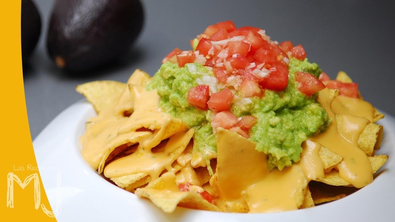 Receta de Nachos mexicanos con guacamole