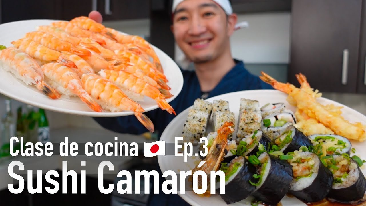 Receta de Nigiri de langostino