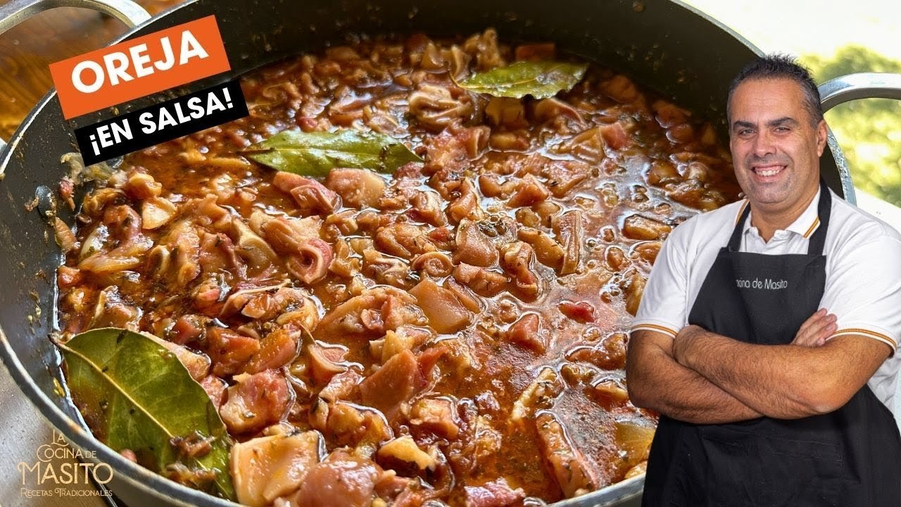 Receta de Oreja de cerdo en salsa