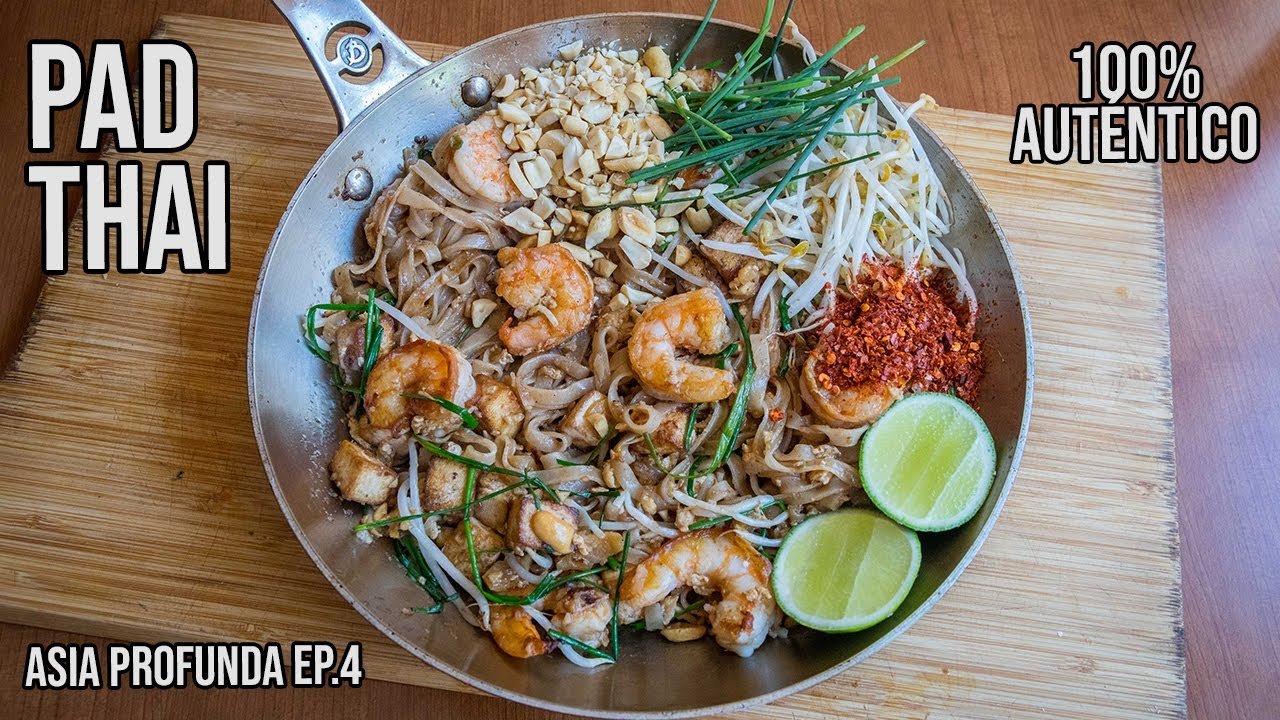 Receta de Pad thai de pollo y tamarindo