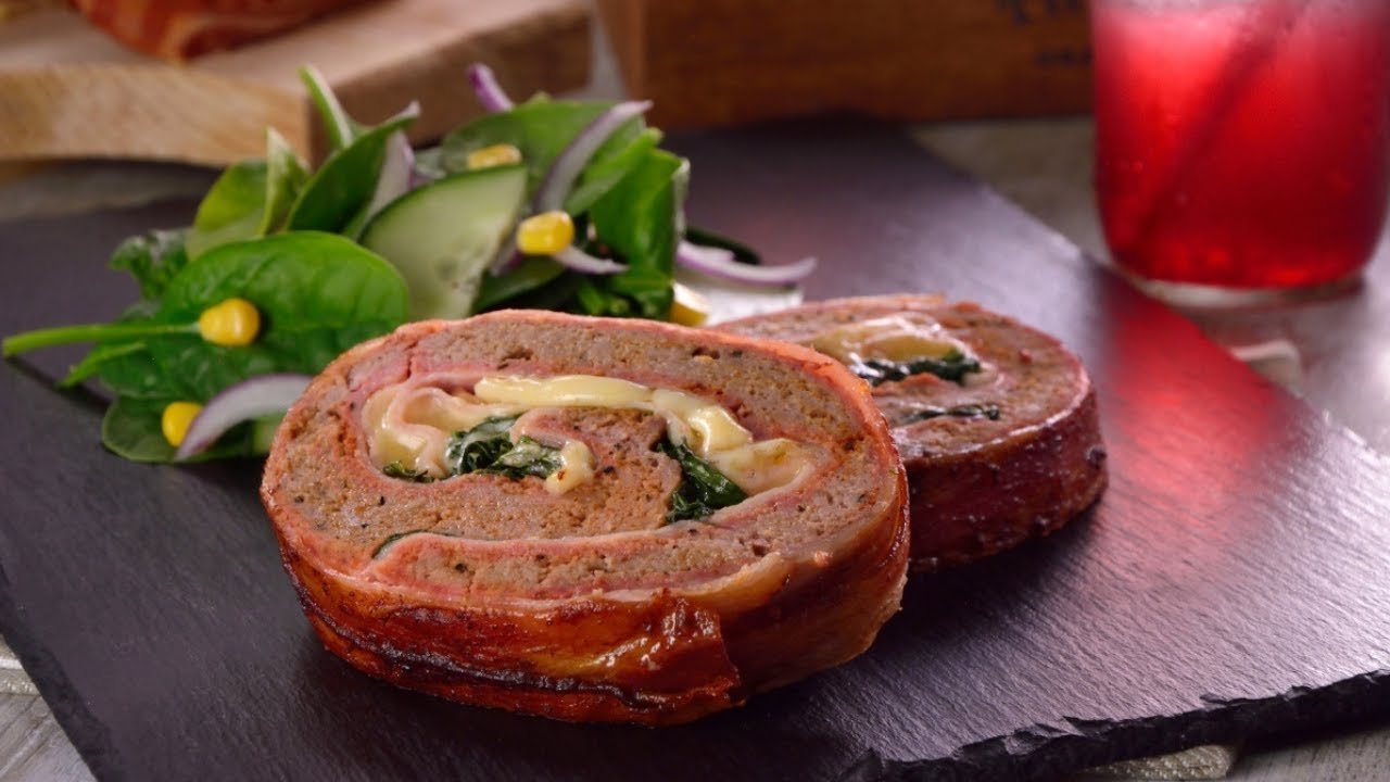 Receta de Pastel de carne picada relleno de jamón y queso