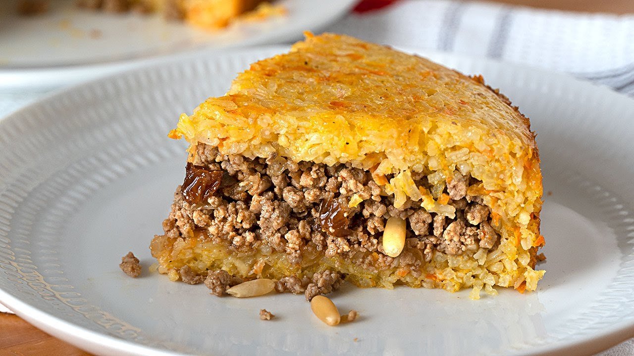 Receta de Pastel de carne y arroz
