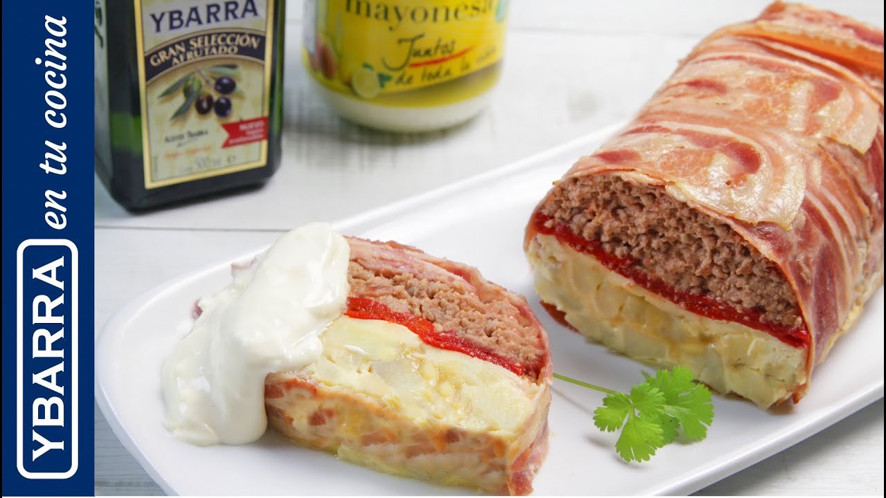 Receta de Pastel de carne y tortilla de patata