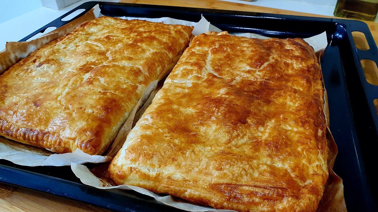 Receta de Pastel de hojaldre relleno de pollo