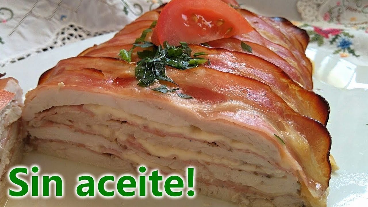 Receta de Pastel de pollo y bacon al horno