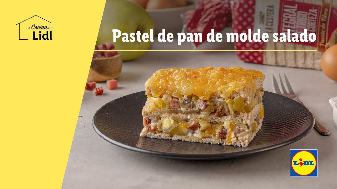 Receta de Pastel salado de pan de molde al horno