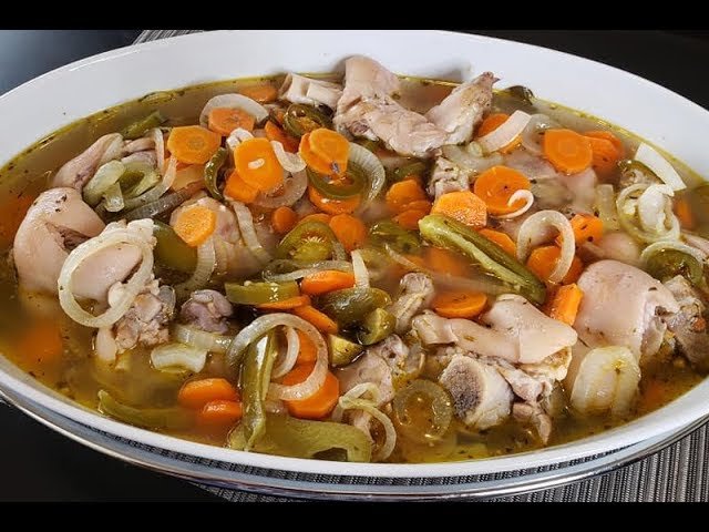 Receta de Patitas de cerdo..en vinagreta