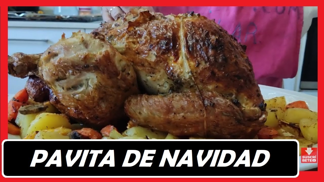 Receta de Pavita rellena al horno