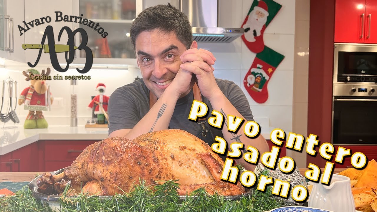 Receta de Pavo asado entero relleno de manzana