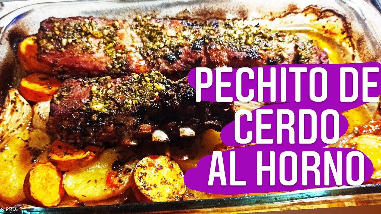 Receta de Pechito de cerdo al horno
