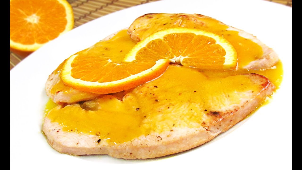 Receta de Pechuga de pavo a la naranja