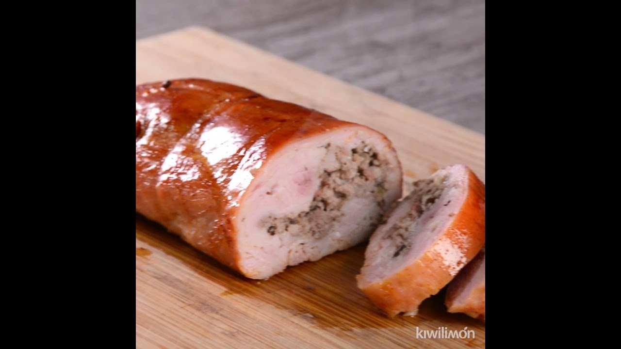 Receta de Pechuga de pavo rellena de carne picada