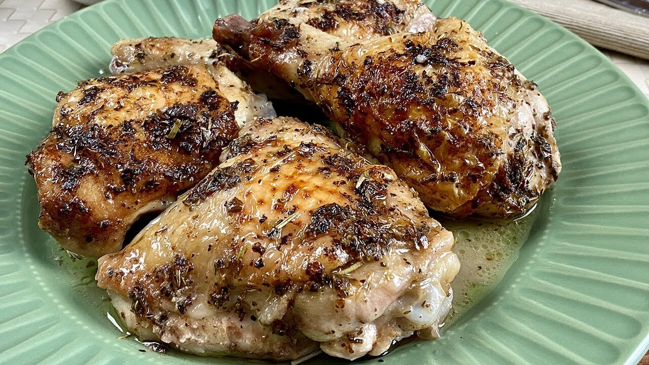 Receta de Pechuga de pollo a las finas hierbas al horno