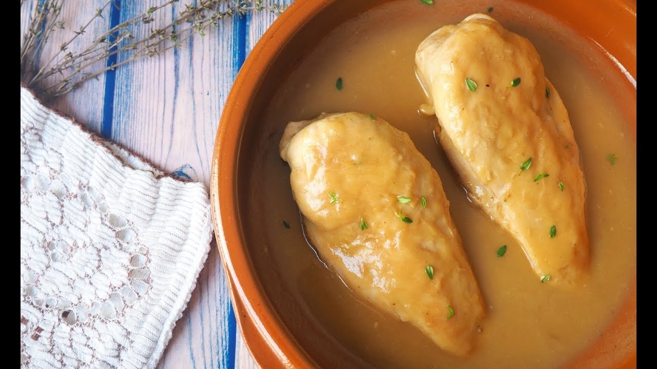 Receta de Pechuga de pollo braseada en su jugo