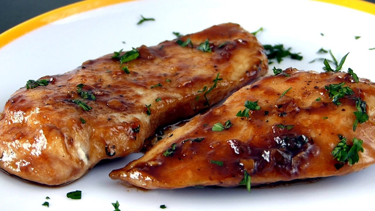 Receta de Pechuga de pollo en salsa de miel y soja