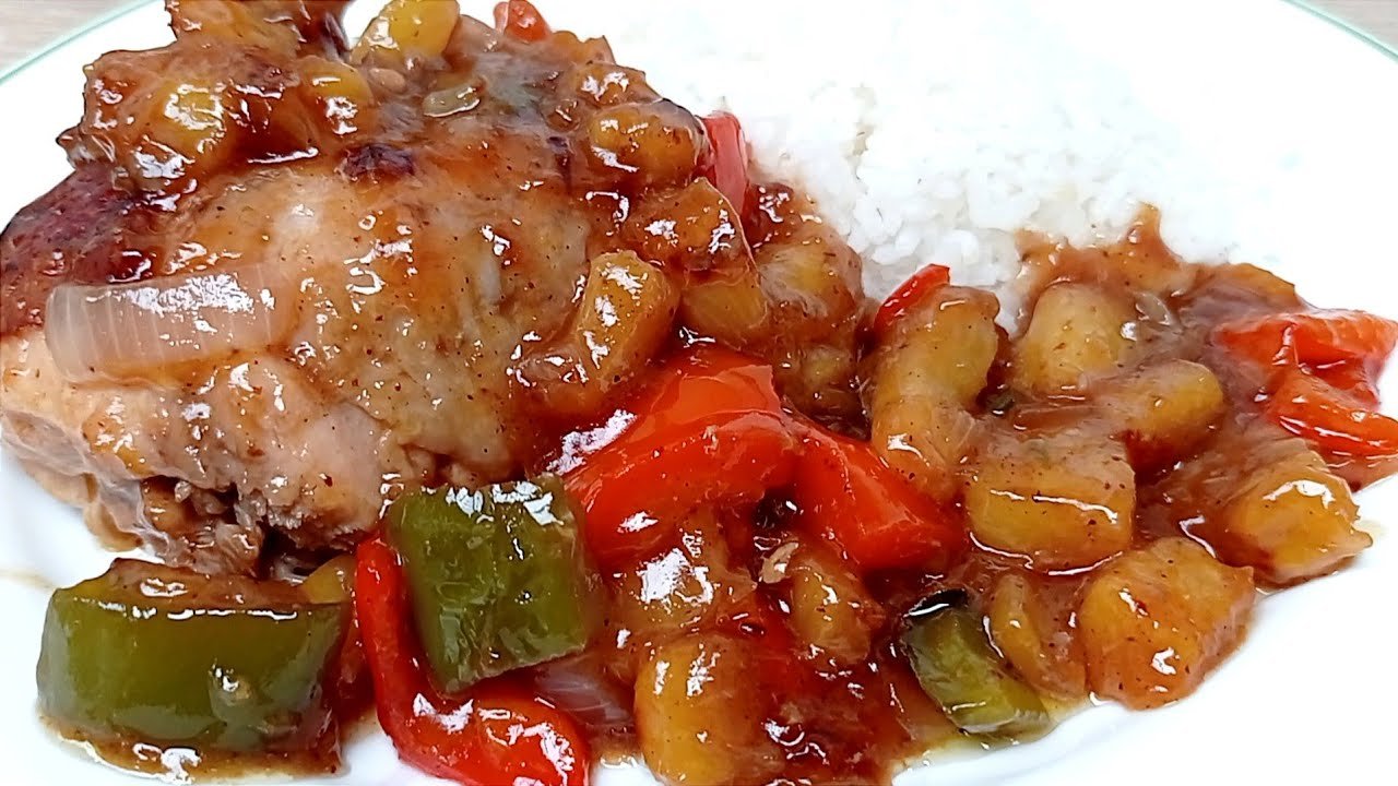 Receta de Pechugas de pollo con piña