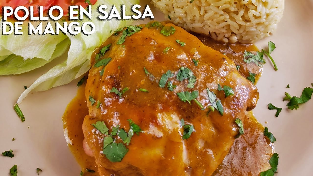 Receta de Pechugas de pollo con salsa de mango