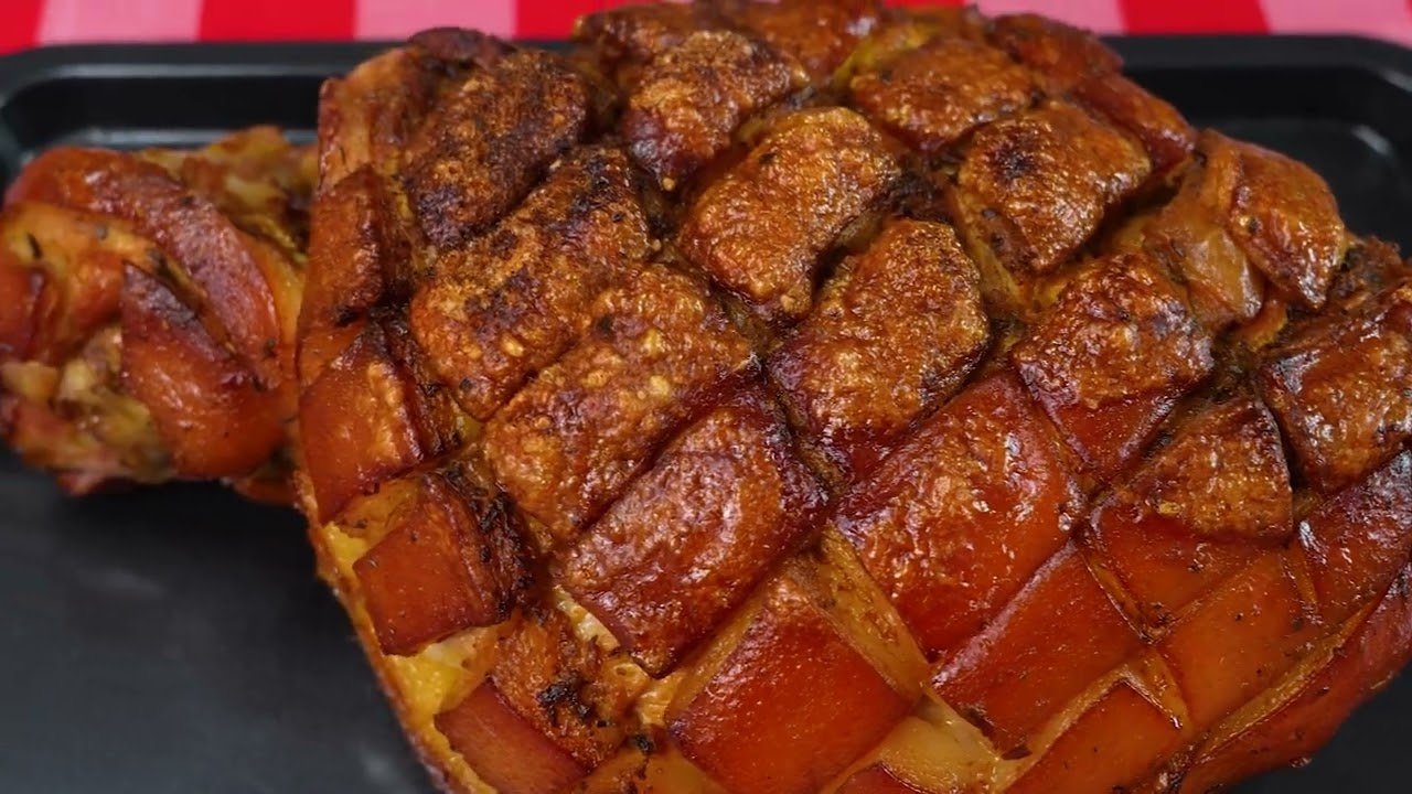 Receta de Pernil de cerdo marinado al horno