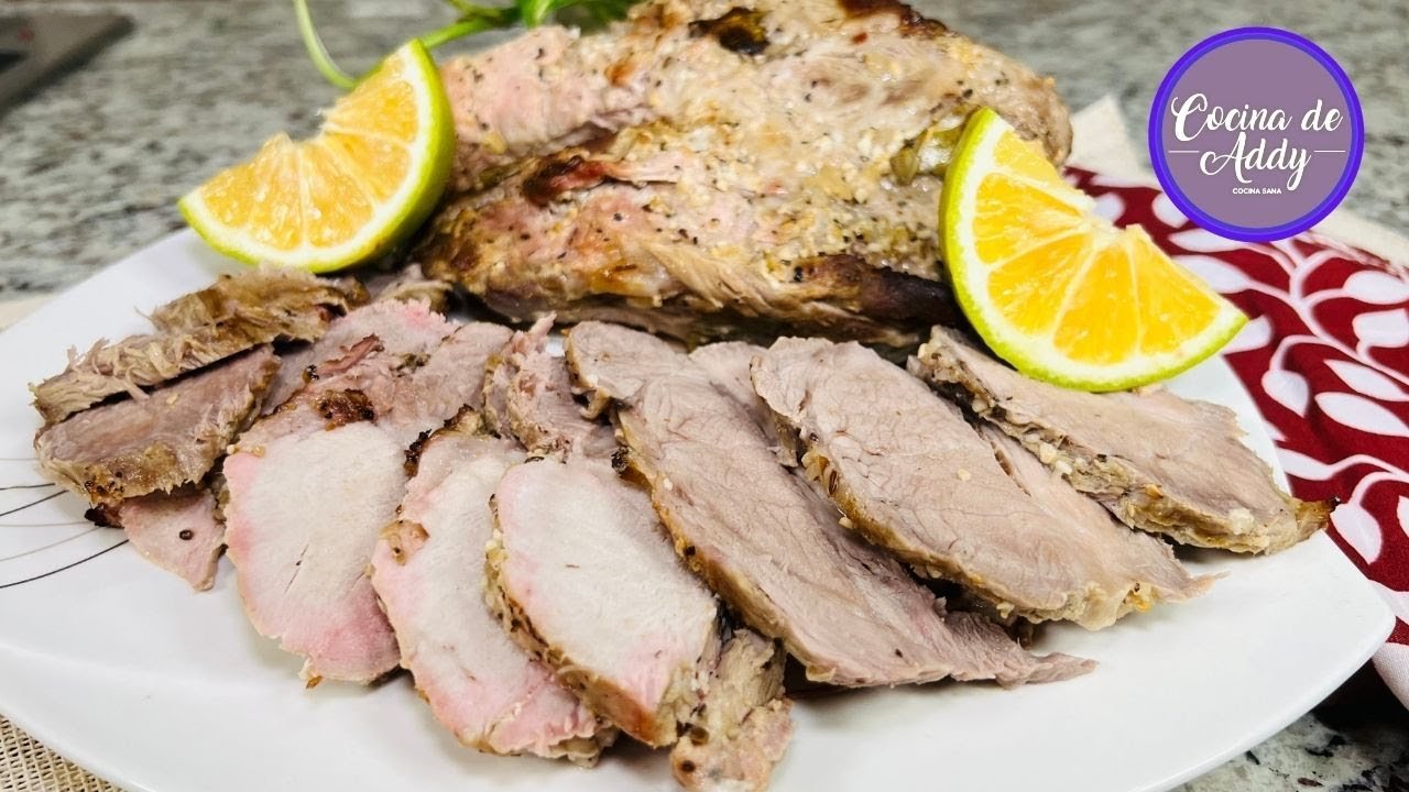 Receta de Pierna de cerdo al horno con naranja agria