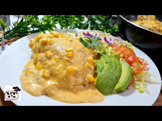 Receta de Pollo a la crema con maiz