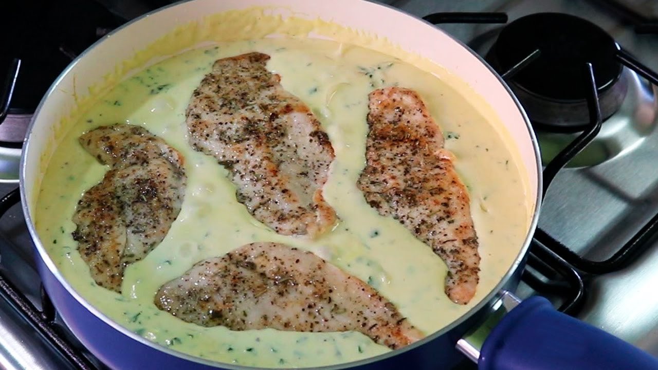 Receta de Pollo a la mostaza con crema de leche