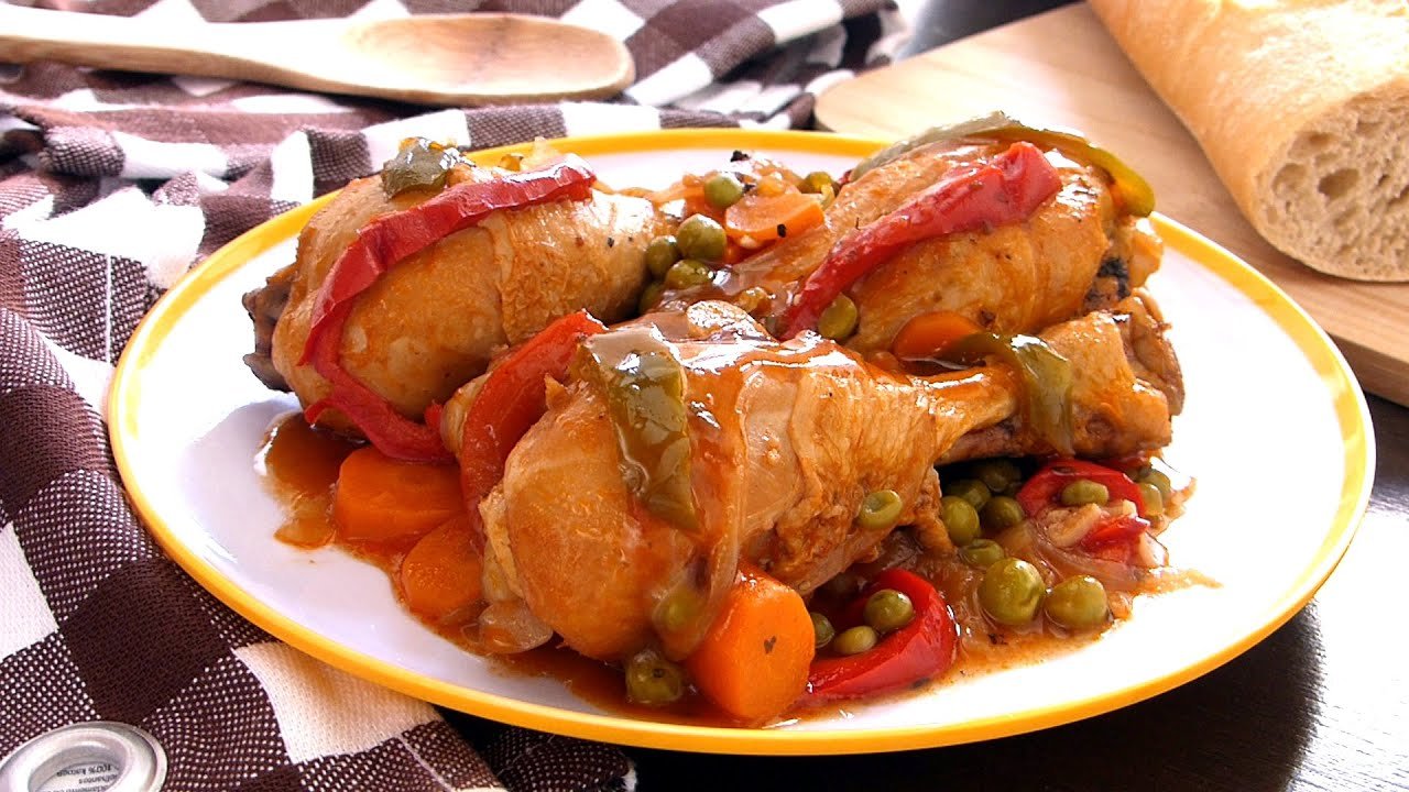 Receta de Pollo a la portuguesa