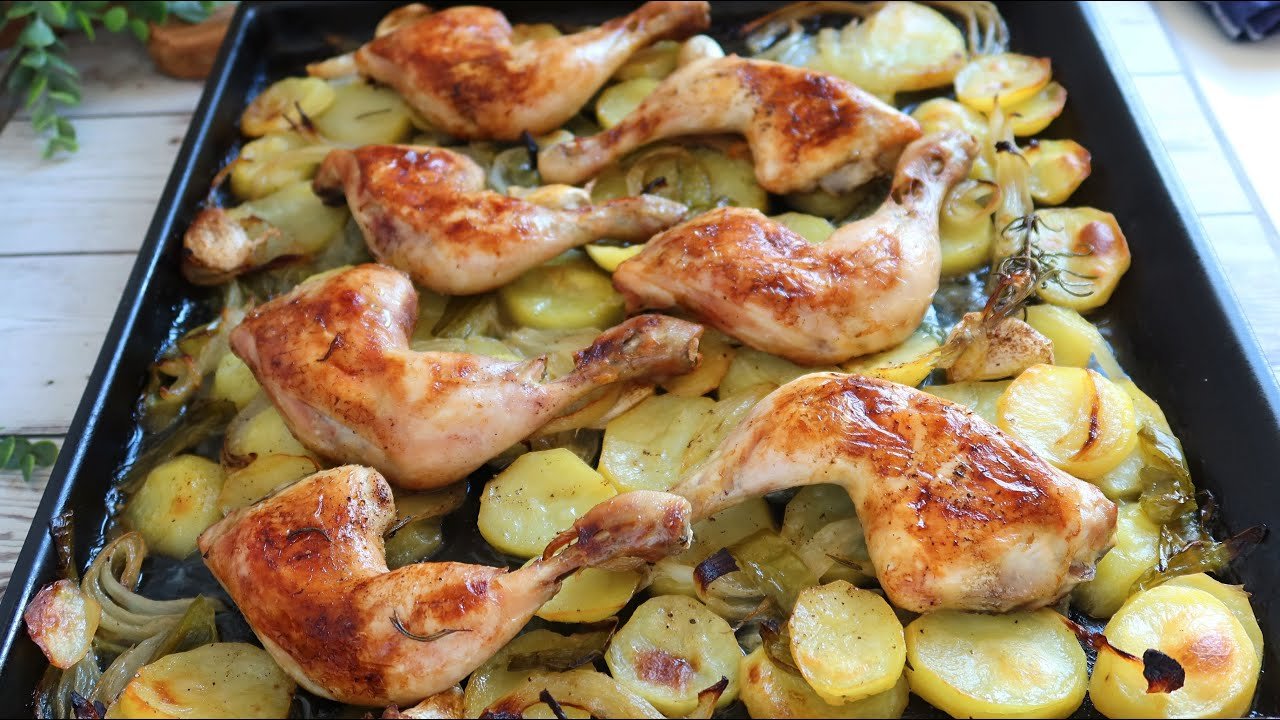 Receta de Pollo al cava en horno