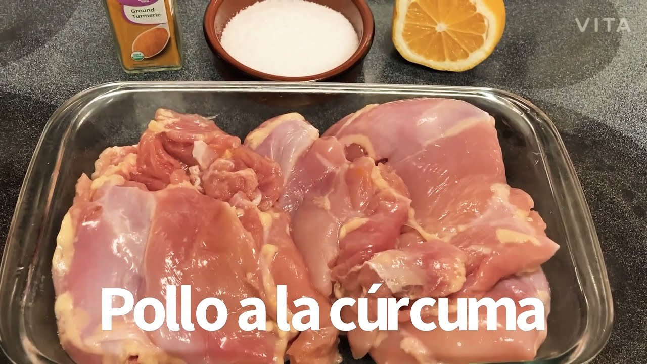 Receta de Pollo al horno con cúrcuma