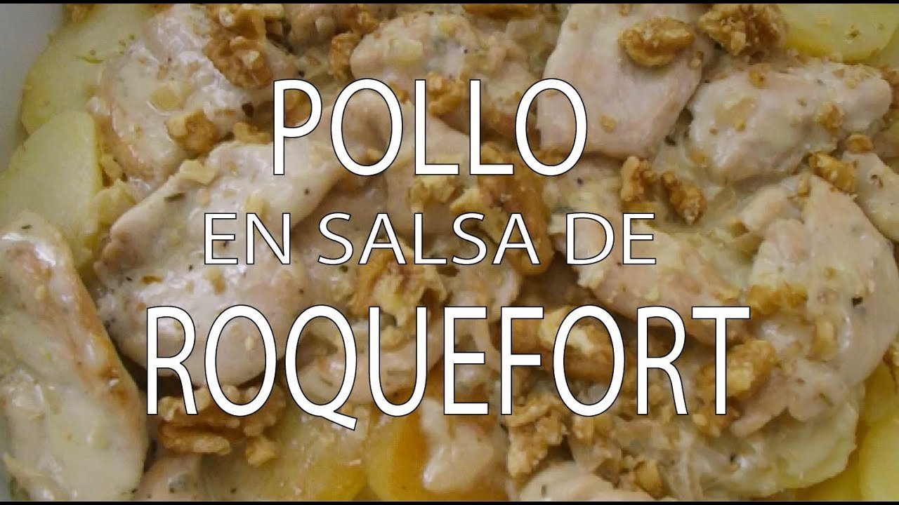 Receta de Pollo al roquefort con champiñones