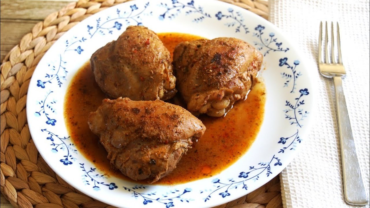 Receta de Pollo al salmorejo