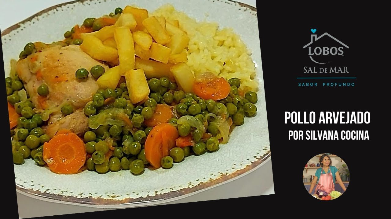 Receta de Pollo arvejado con papas