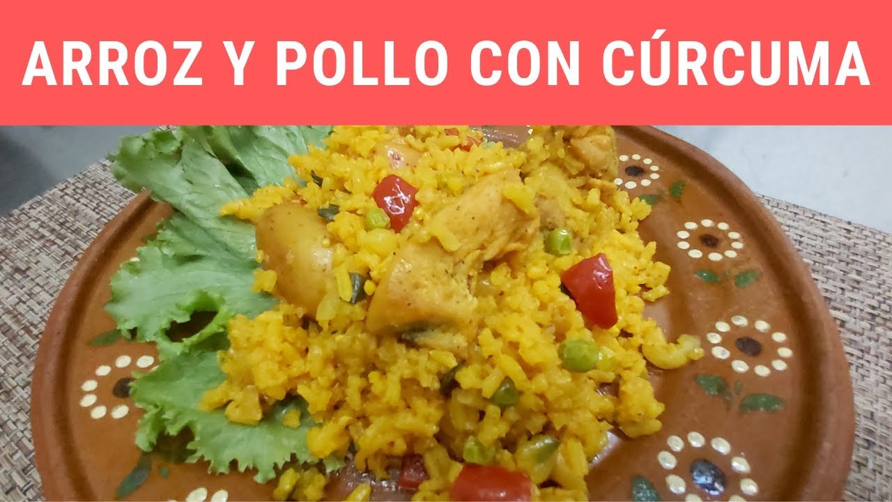 Receta de Pollo con cúrcuma y arroz