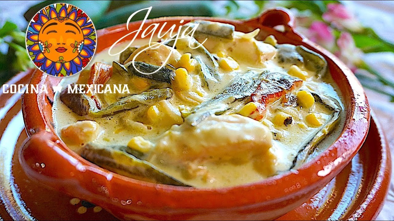 Receta de Pollo con rajas poblanas