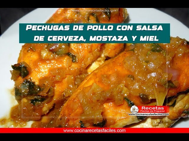 Receta de Pollo con salsa de mostaza miel y cerveza