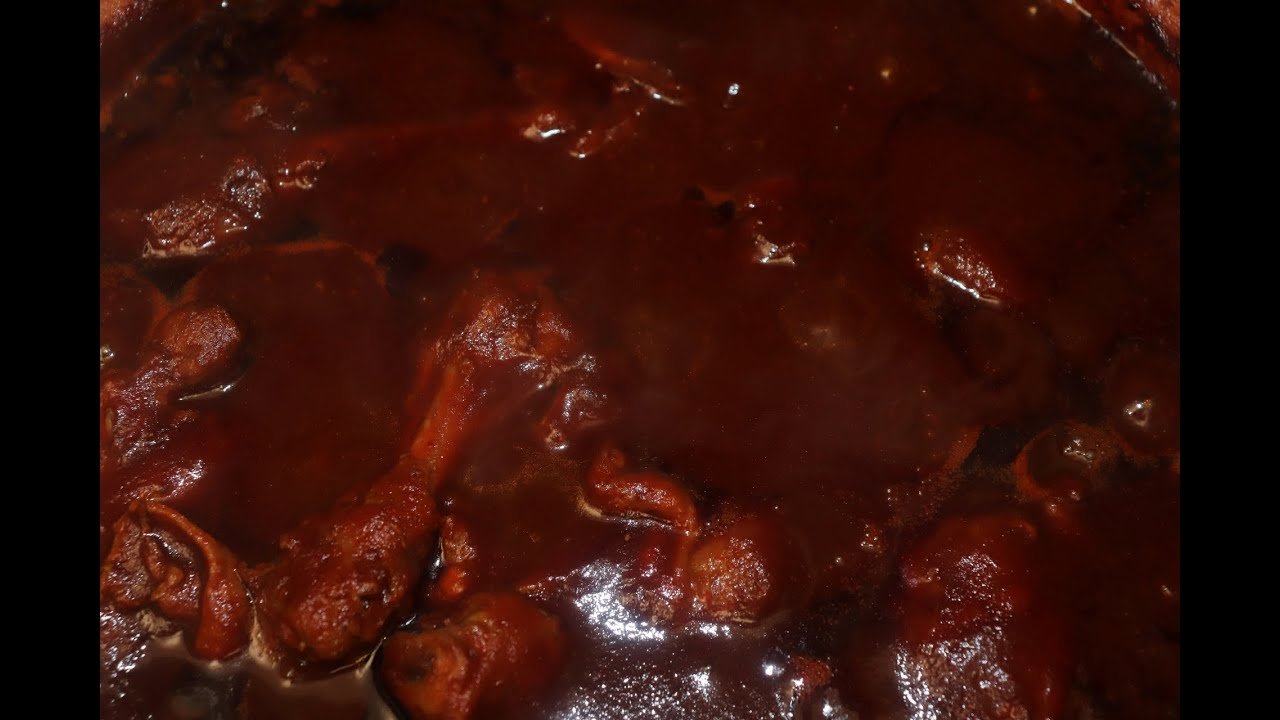 Receta de Pollo en chile ancho