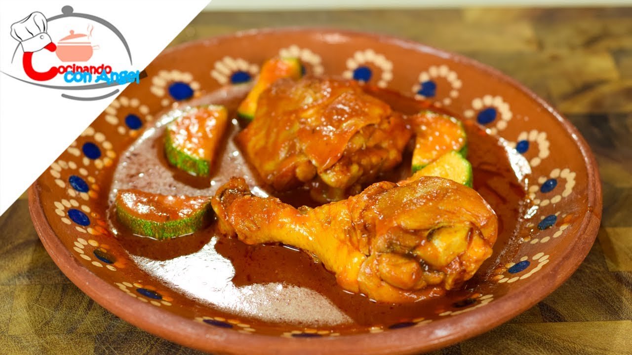 Receta de Pollo en chile morita