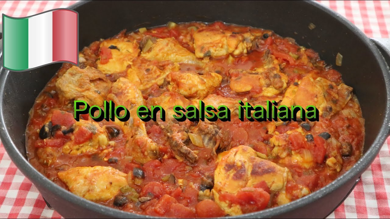 Receta de Pollo en salsa italiana