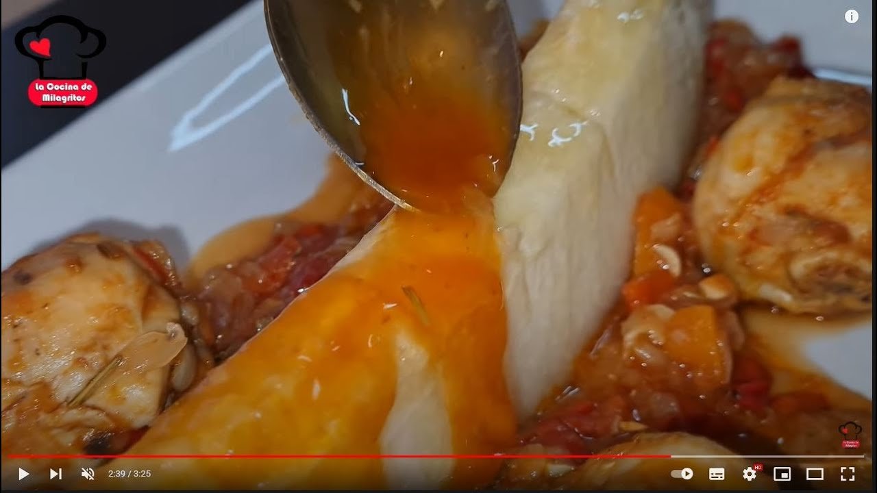 Receta de Pollo frito con melón