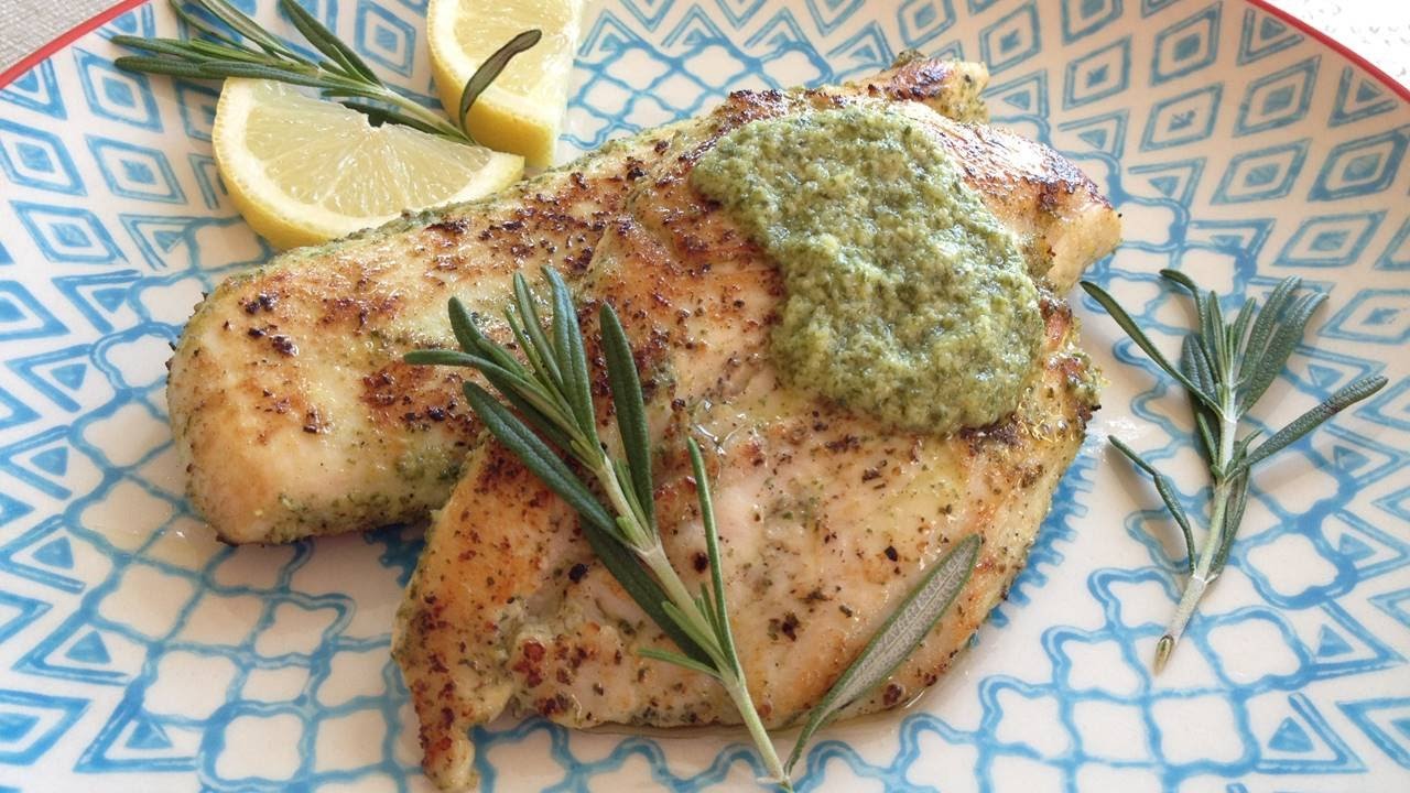 Receta de Pollo marinado con limón y romero